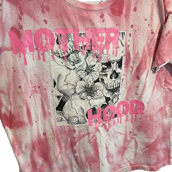 Comfort Colors- 100% Cotton Pink Mother Hood Graphic Grunge Tie Dye T-shirt, 2XL - Picture 3 of 10